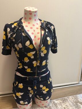 Juicy Couture Pink Polka Dot Hooded Jacket